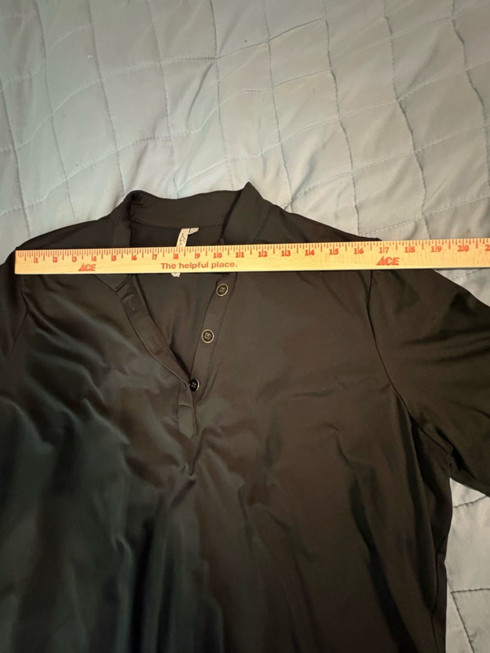 Lulu-B 3/4 Sleeve V-Neck- Black Size XL - Picture 4 of 8
